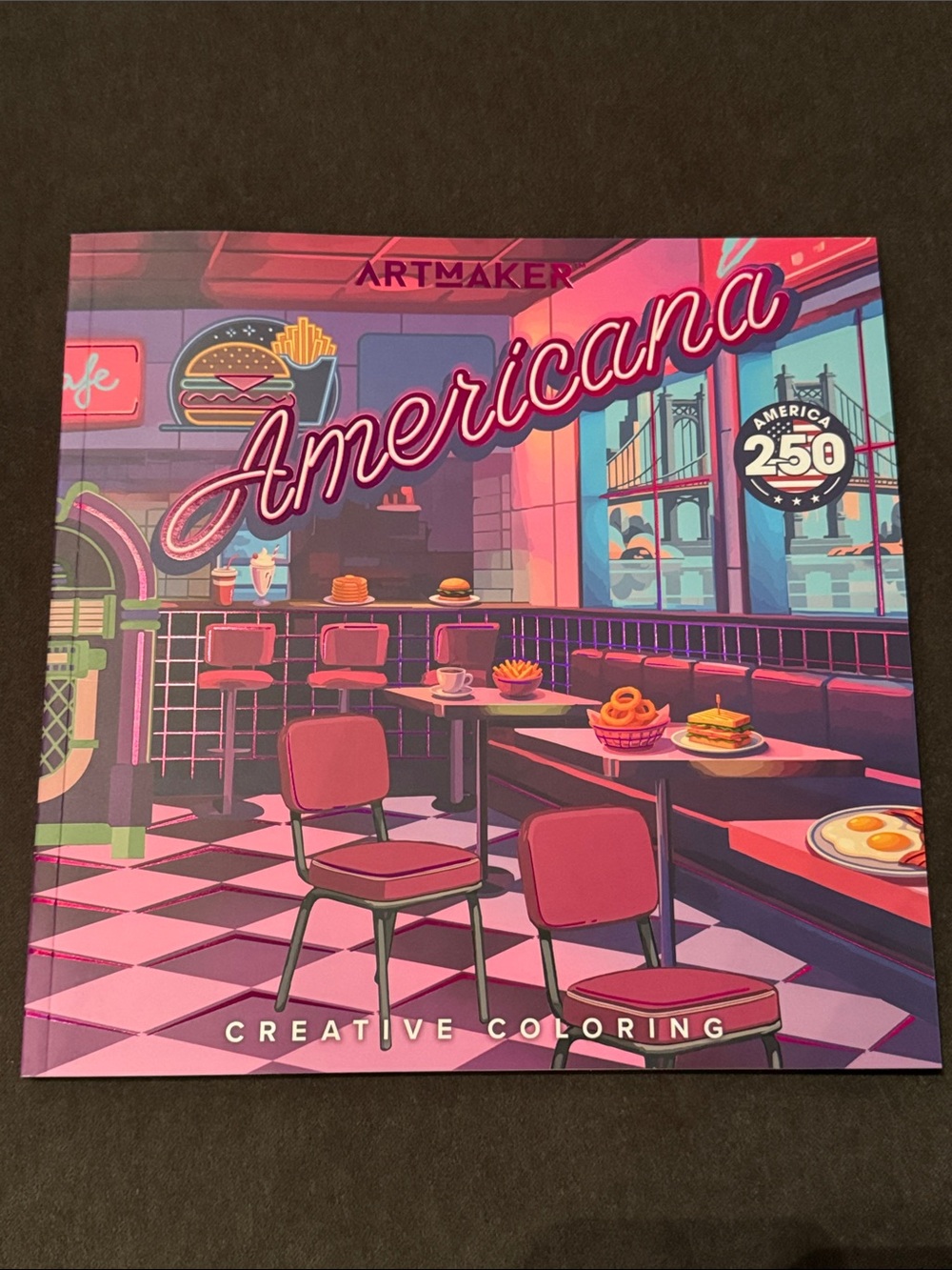 ArtMaker Americana Creative Coloring Book NEW